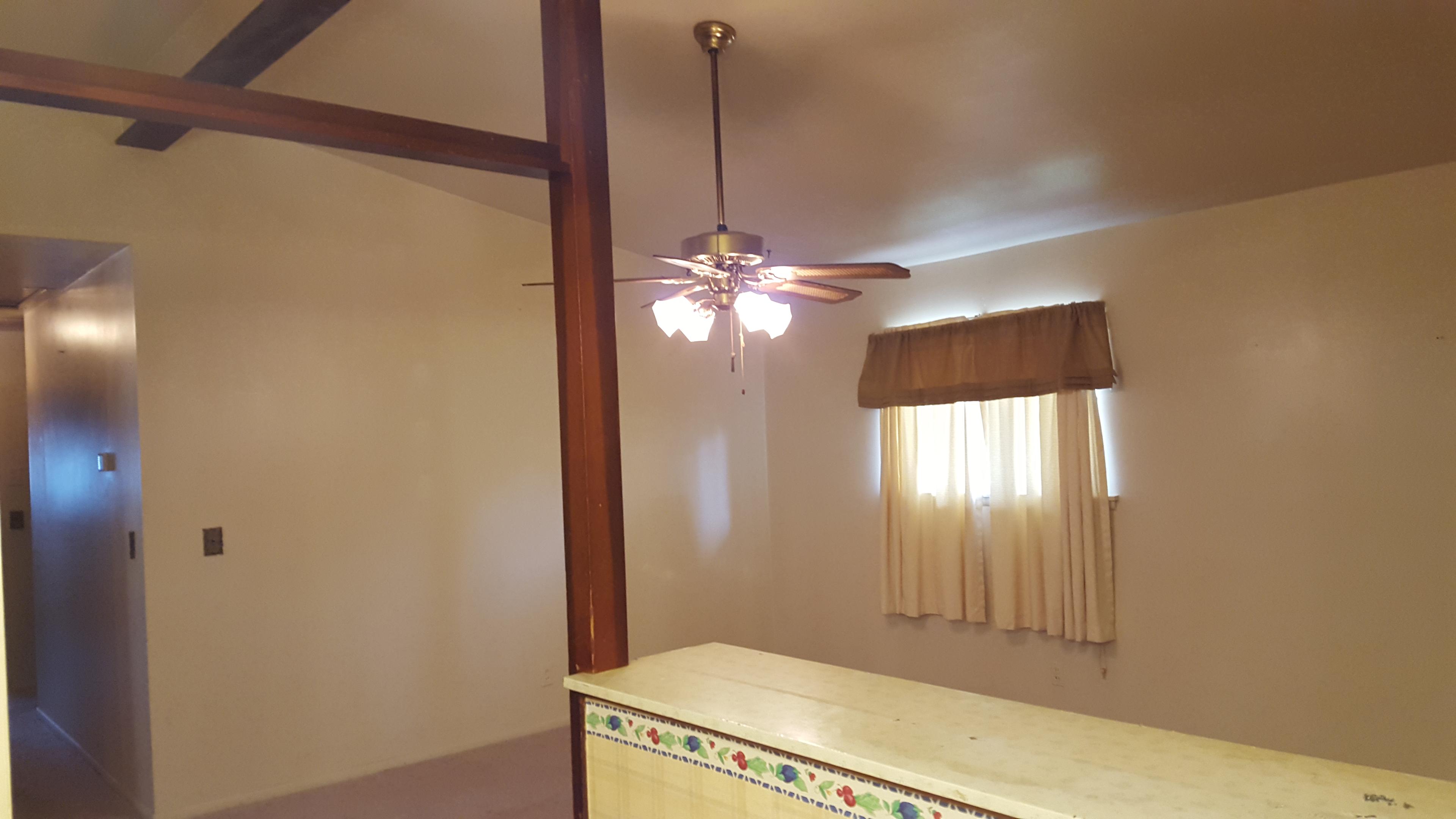Breakfast counter to living room
